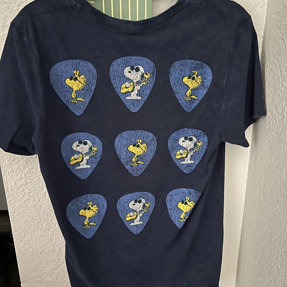 Snoopy and Woodstock Guitar Shirt